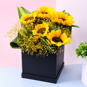 Sunflower with Yellow Gypsy