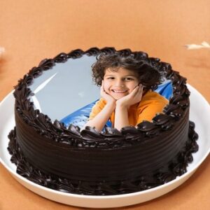 Photo Printed Truffle Cake