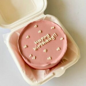 Delicious Pink Bento Cake