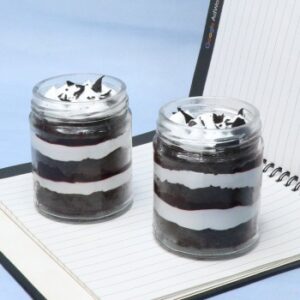 Dark Forest Cake in a Jar