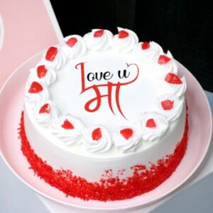 Love You Maa Cake