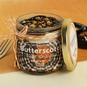 Butterscotch Cake in a Jar